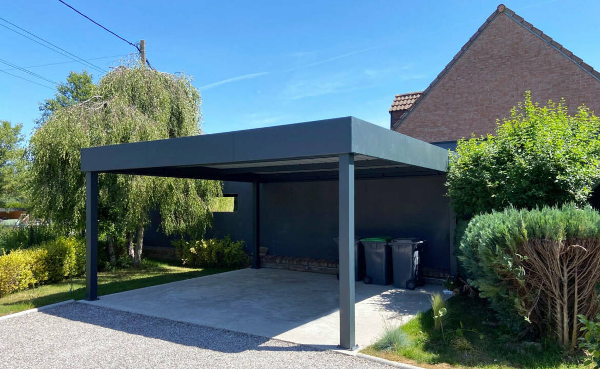 CARPORT ISOLE BANDEAU HORIZON 4 POTEAUX (3)